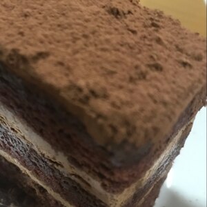 しっとり軽いチョコレートケーキ